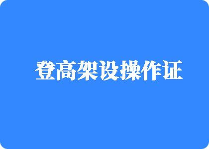 大黑吊进入女人下面的视频欧美登高架设操作证